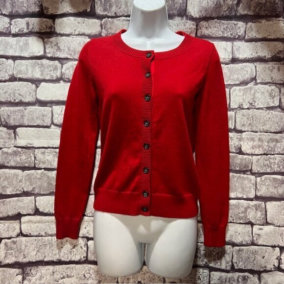 Banana Republic Sweaters - Banana Republic Red Button Down Long Sleeve Cardigan Size XSP